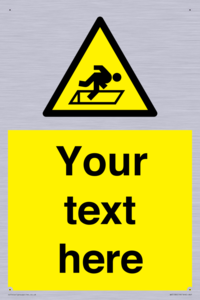 Custom Warning Hatch Sign